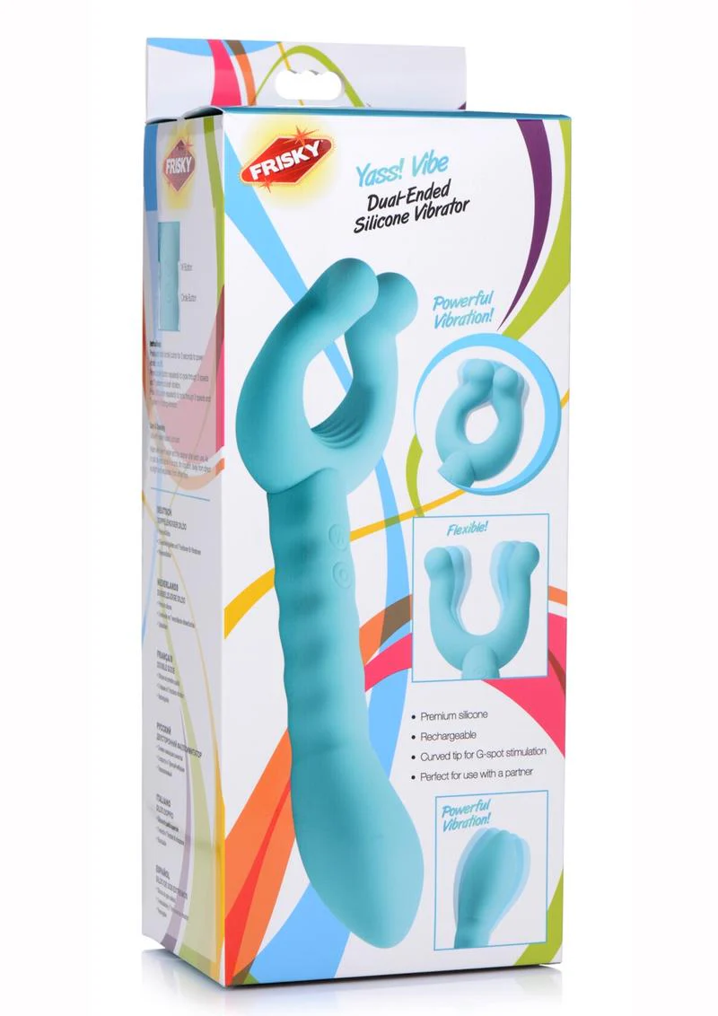 Frisky Yass Vibe Dual Ended Silicone Rechargeable Vibrator - Image 2