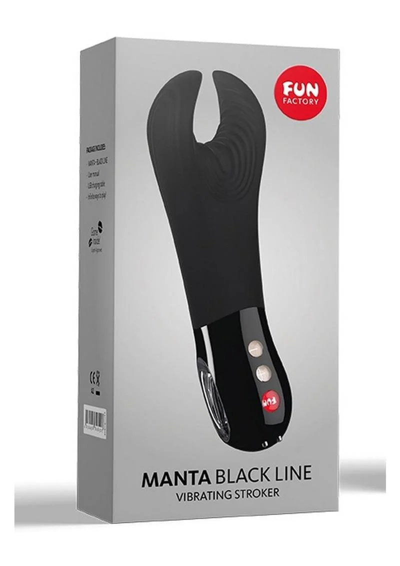 Fun Factory Manta Black Line Premium Silicone Vibrating Stroker - Image 4