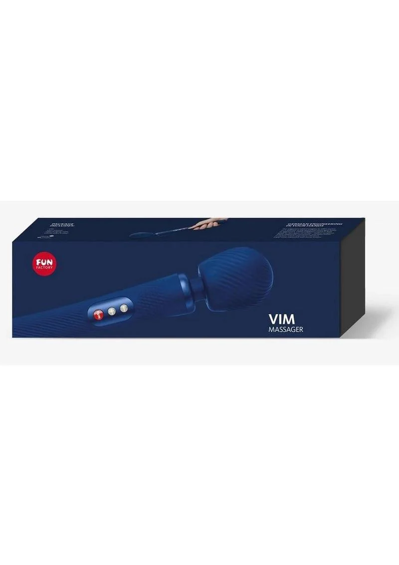 Fun Factory Vim Massager Midnight Navy Silicone Wand - Image 4