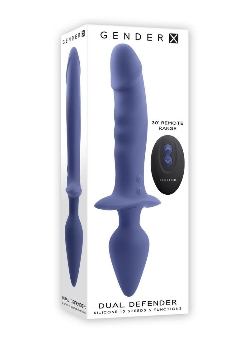 Gender X Dual Defender Rechargeable Dual Vibrator Probe - Image 4