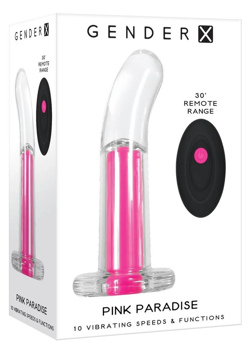 Gender X Pink Paradise Silicone Rechargeable Remote Control Vibrators - Image 4