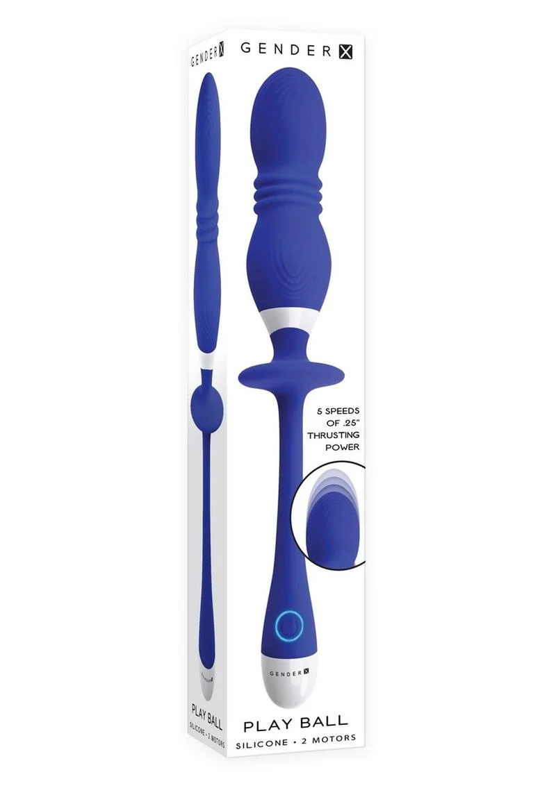 Gender X Play Ball Rechargeable Thrusting Probe Vibrators - Image 4