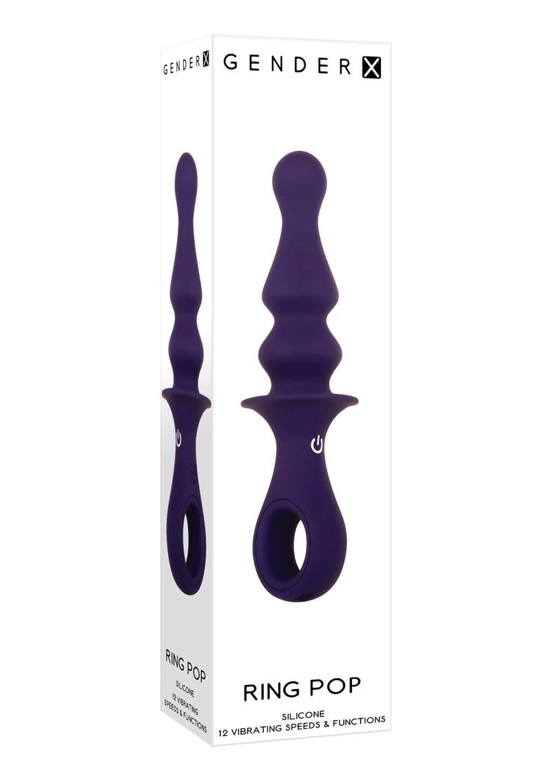 Gender X Ring Pop Rechargeable Silicone Vibrating Anal Plug - Image 4