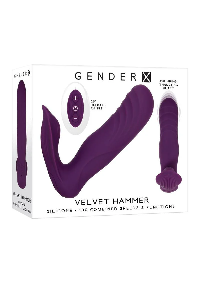 Gender X Velvet Hammer Rechargeable Silicone Wearable Vibrator - Image 4