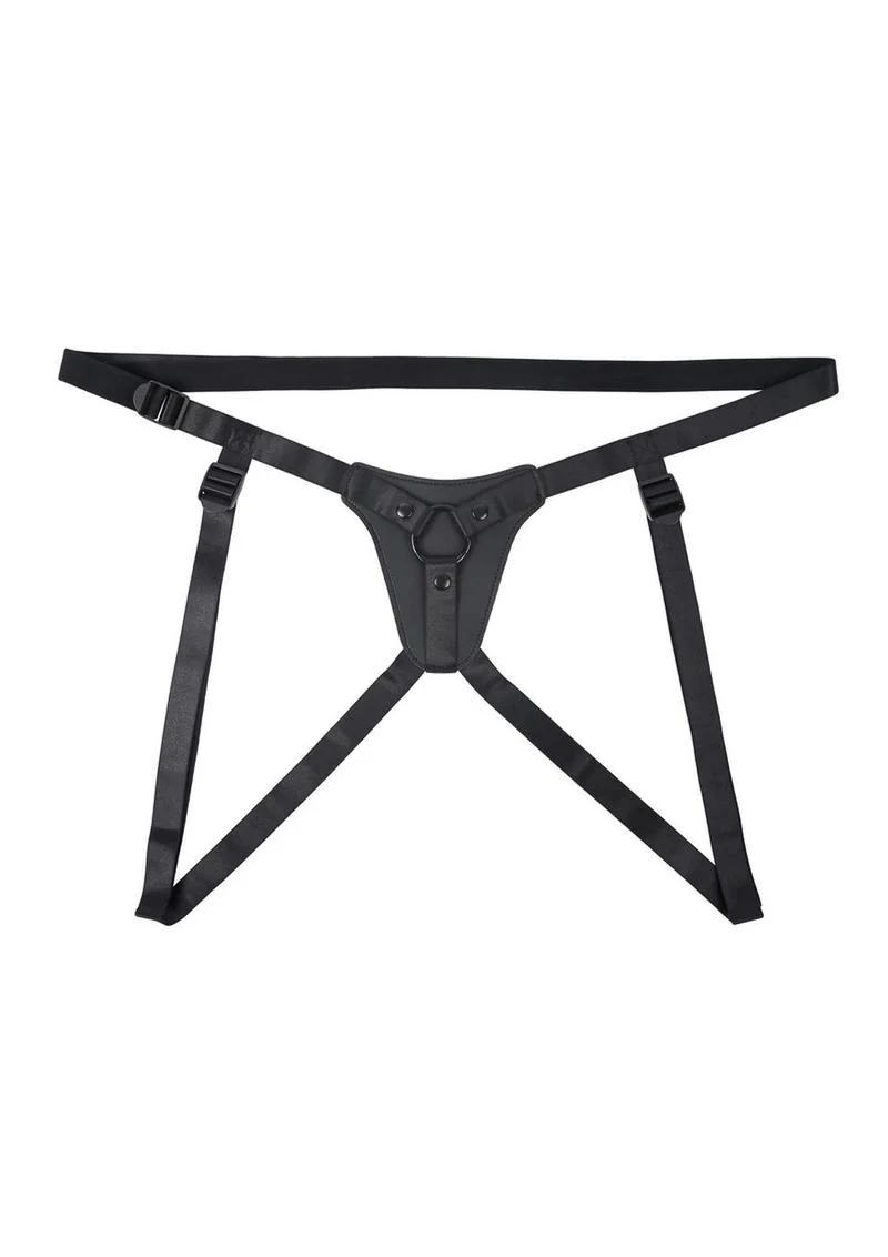 GenderX Pleasure Harness Adjustable Leather Strap-On
