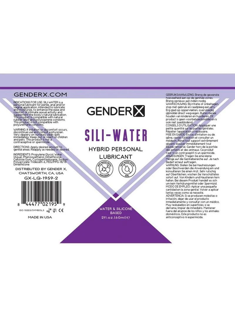 GenderX Sili Water Hybrid Personal Lubricant - Image 3