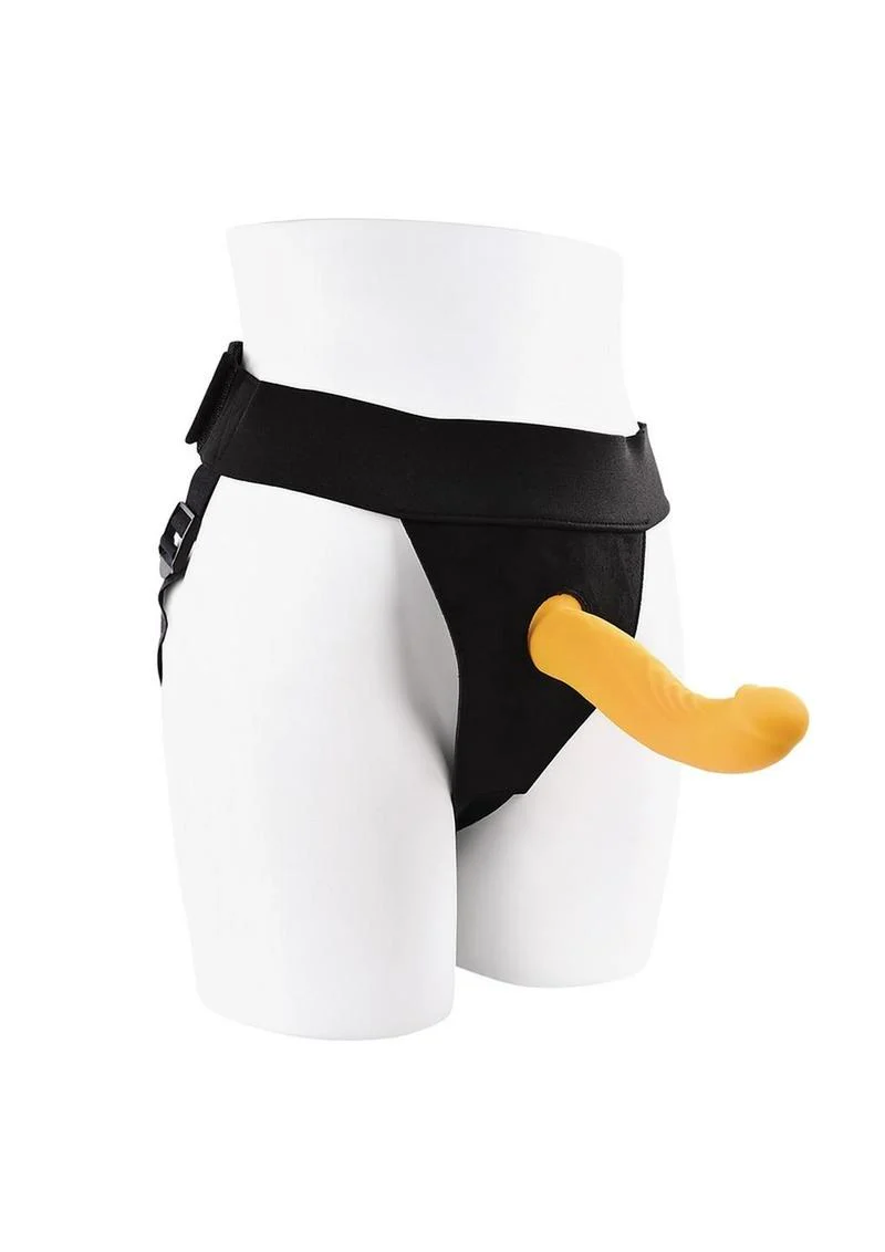 GenderX Sweet Embrace Rechargeable Silicone Dual Vibrating Strap-On - Image 2