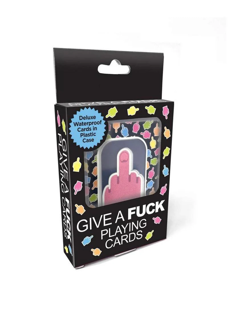 Give A Fuck Waterproof Playing Cards Deluxe Set in Plastic Case - Image 2