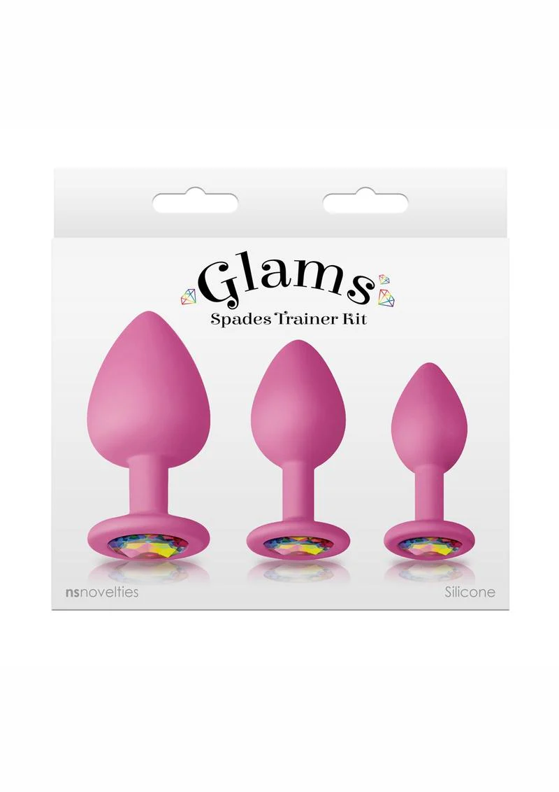 Glams Spades Trainer Kit 3pc Silicone Anal Plugs for Beginners - Image 4