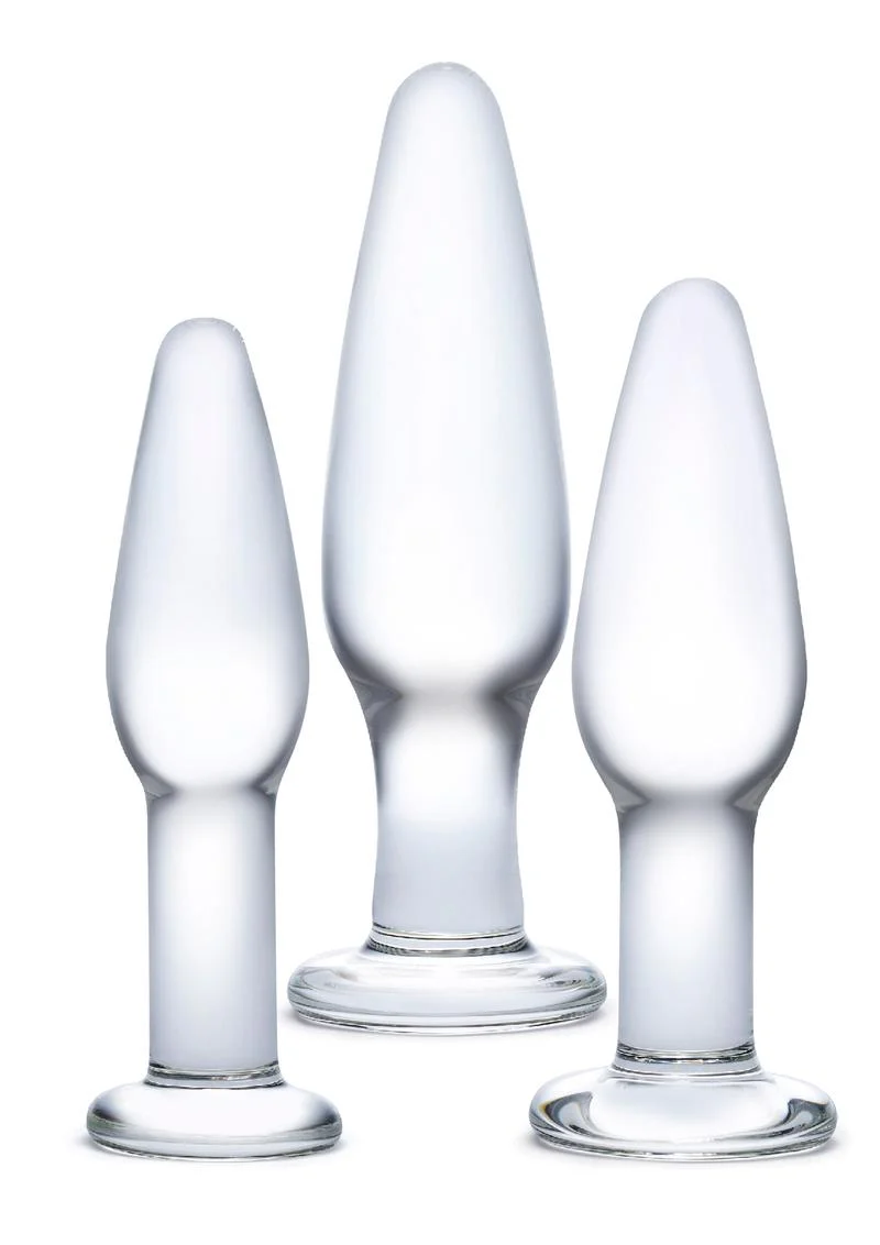 Gläs 3PC Anal Training Set Hand-Blown Glass