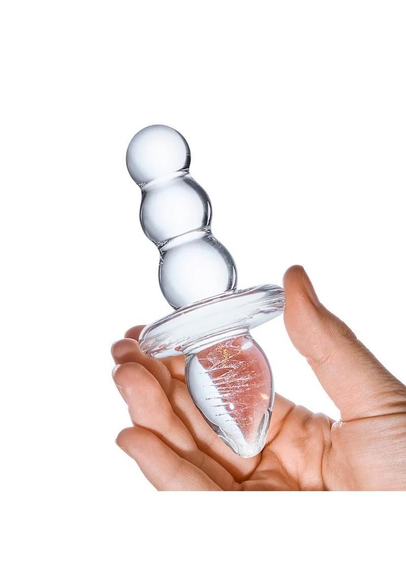 Gläs 4.5 Inch Titus Hand Blown Beaded Glass Butt Plug - Image 3