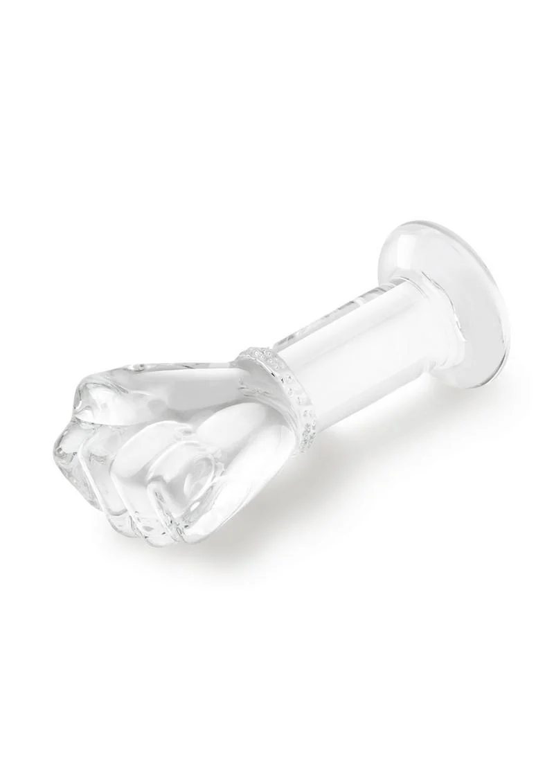 Glas 5" Glass Fist Butt Plug Handblown With Satin Storage - Image 2
