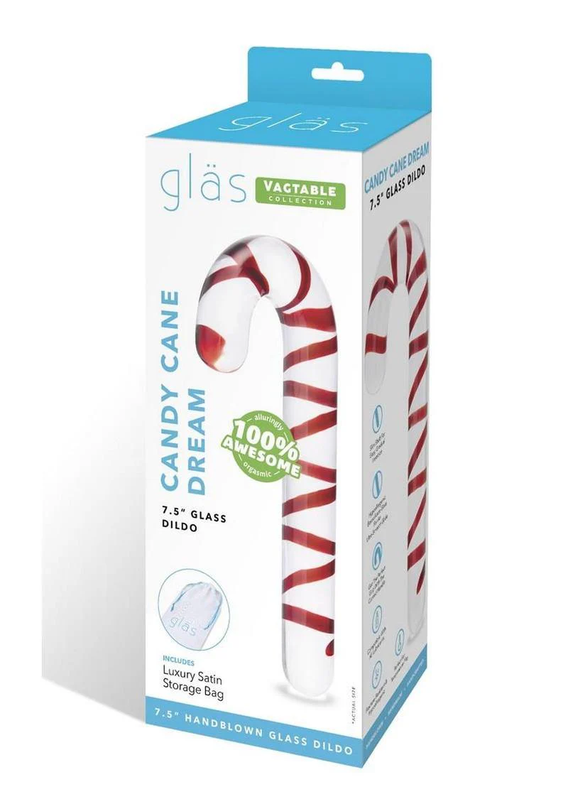 Glas Candy Cane Dream Glass Dildo - Image 4