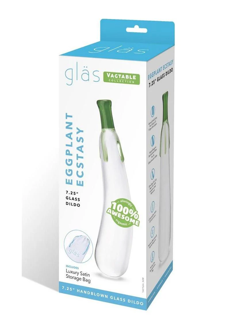 Glas Eggplant Ecstasy Glass Dildo - Image 4