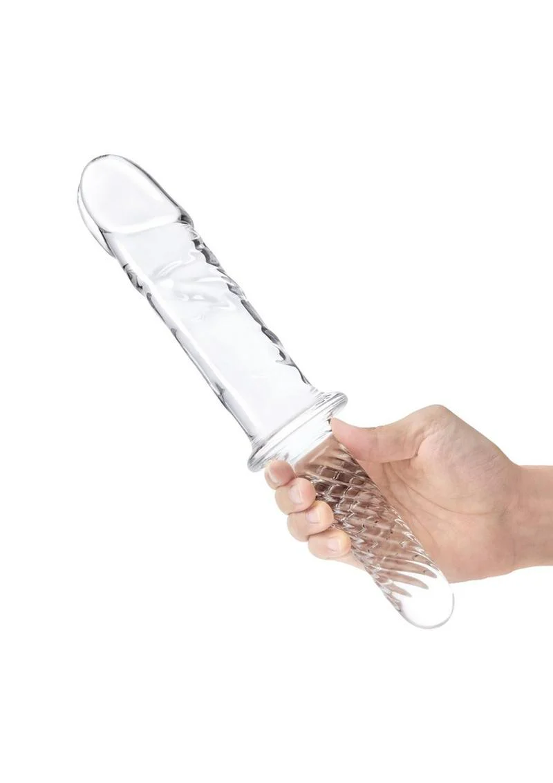 Glas Girthy Double-Ended Glass Cock with Handle - Image 3