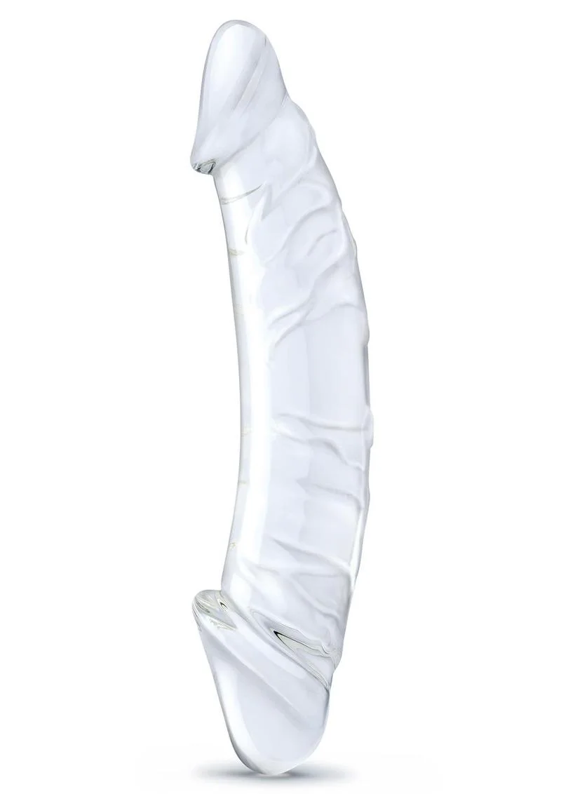 Glas Girthy Realistic Hand Blown Glass Double Dong