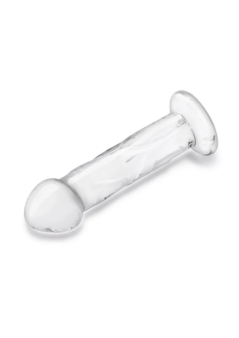 Glas Glass Dildo with Veins And Flat Base - Image 2