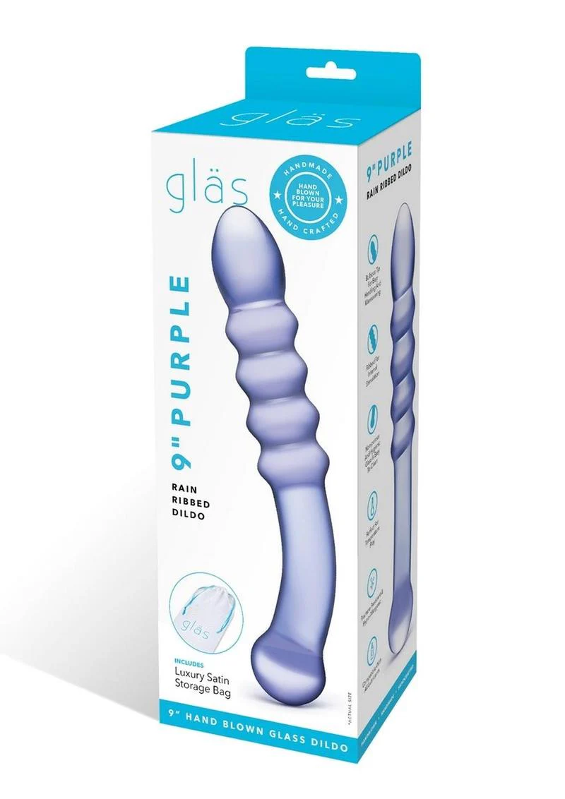 Glas Rain Ribbed With Handcrafted Luxury Glass Dildo Success - Image 4