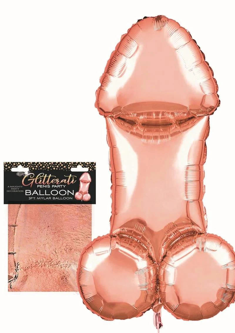 Glitterati 3ft Penis Balloon