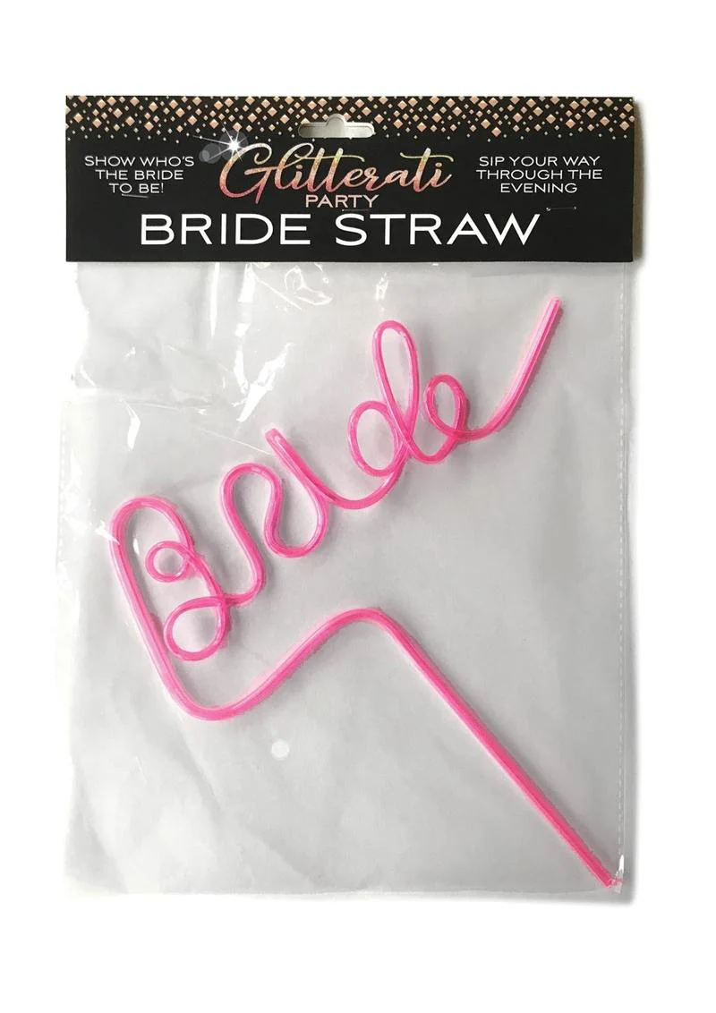 Glitterati Bride Party Straw Twisty Straw for Bride-to-Be - Image 2
