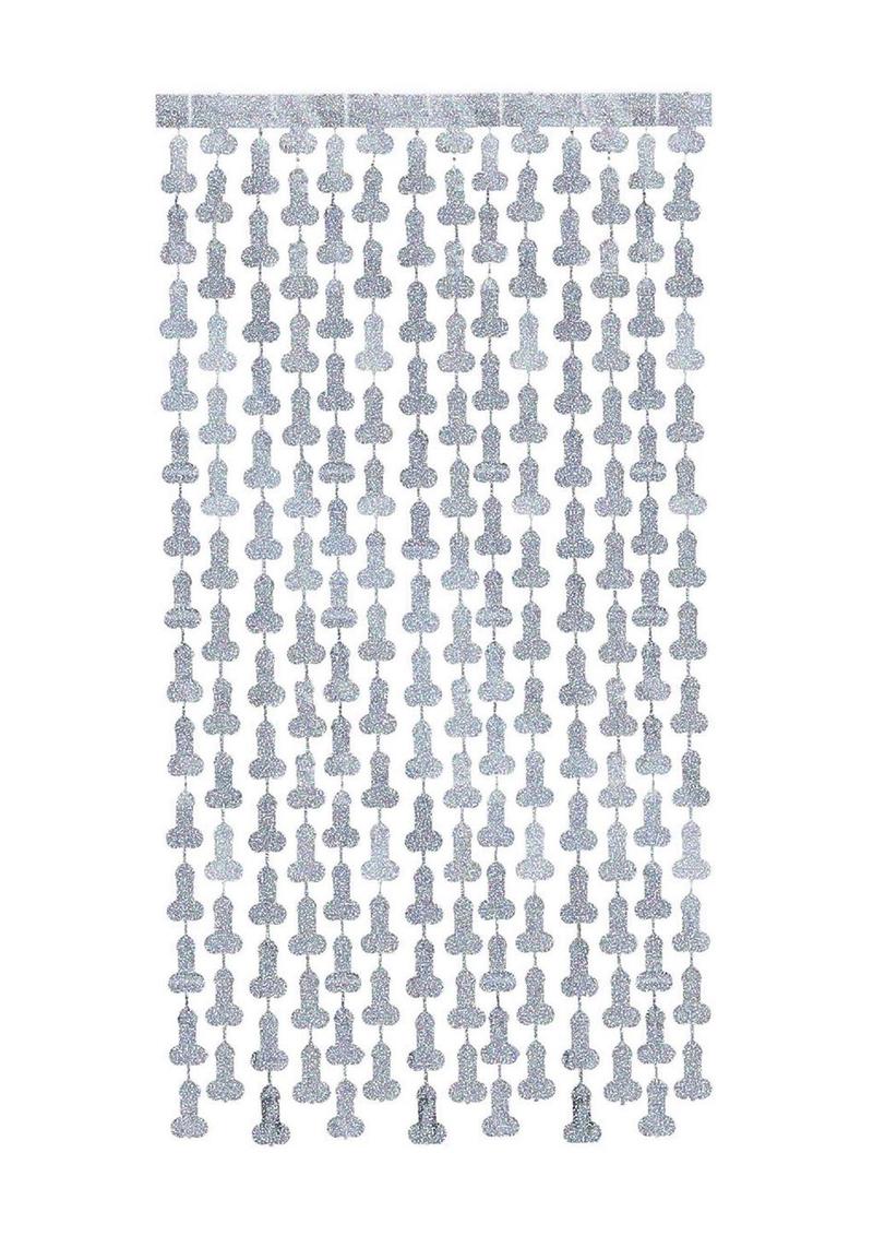Glitterati Disco Party Metallic Penis Curtains 2-Pack
