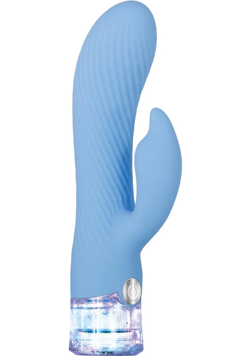 Glitteriffic Rechargeable Silicone Light-Up Rabbit Vibrator