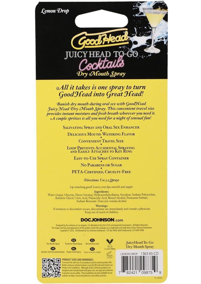 Good Head Lemon Drop Dry Mouth Spray - Image 3