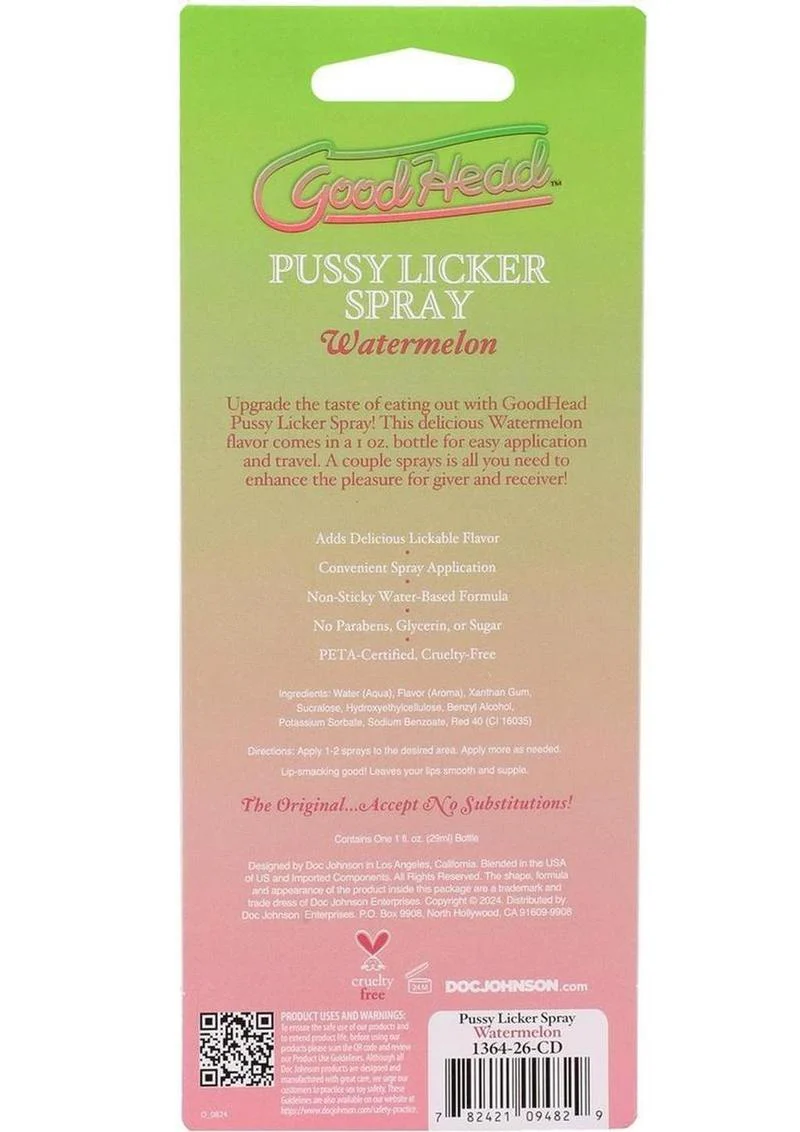 Good Head Pussy Licker Watermelon Oral Spray - Image 4