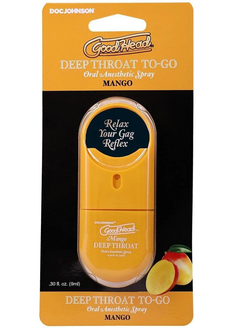 GoodHead Deep Throat To Go Oral Spray Mango - Image 3