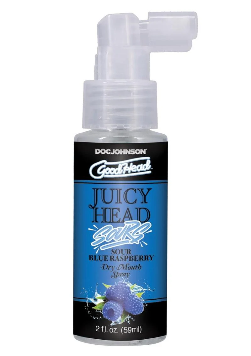 GoodHead Juicy Head Sour Blue Raspberry Dry Mouth Spray