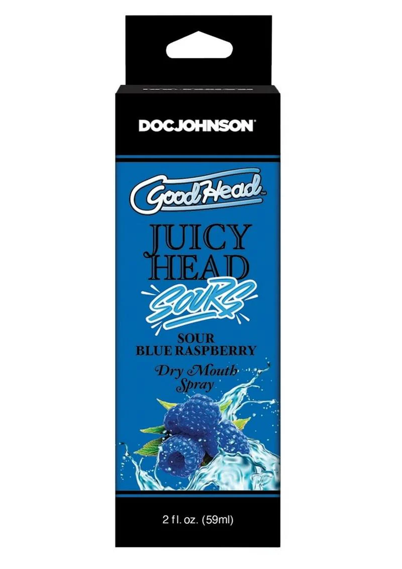 GoodHead Juicy Head Sour Blue Raspberry Dry Mouth Spray - Image 2