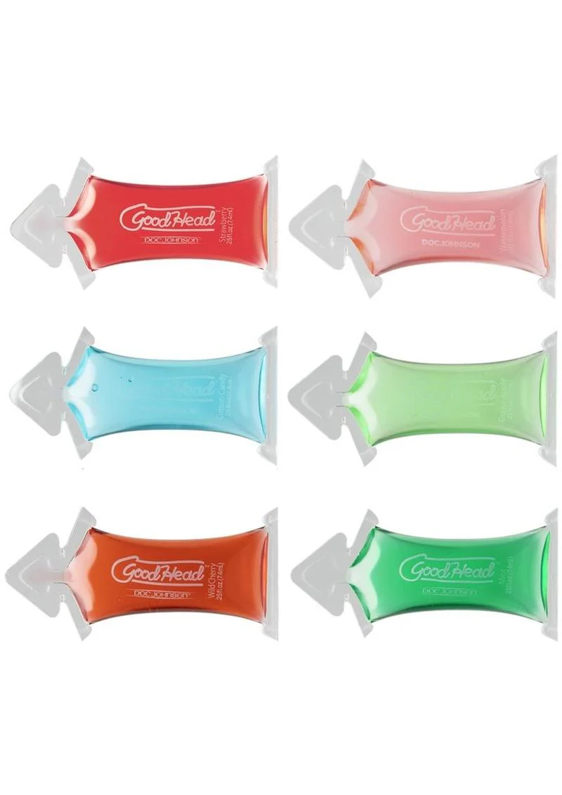GoodHead Oral Sex Gel Flavored 6 Pack Variety Set - Image 2