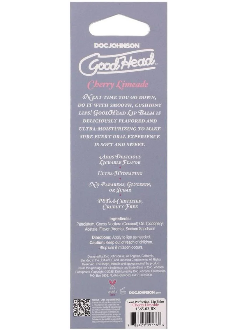 GoodHead Pout Perfection Lip Balm Cherry Limeade - Image 3