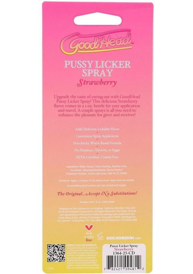 GoodHead Pussy Licker Spray Strawberry Flavor - Image 4