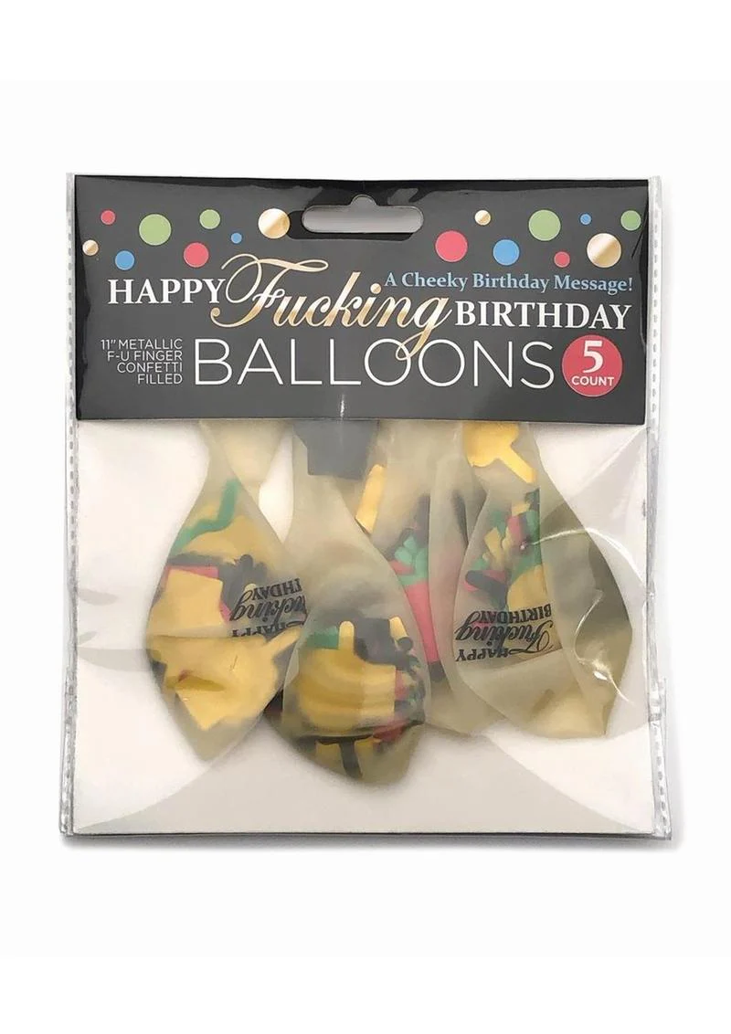 Happy Fucking Birthday Confetti Balloons - Image 2