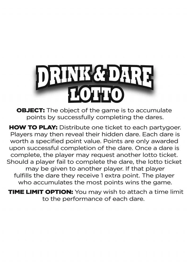 Happy Fucking Birthday Drink and Dare Lotto Game - Image 3