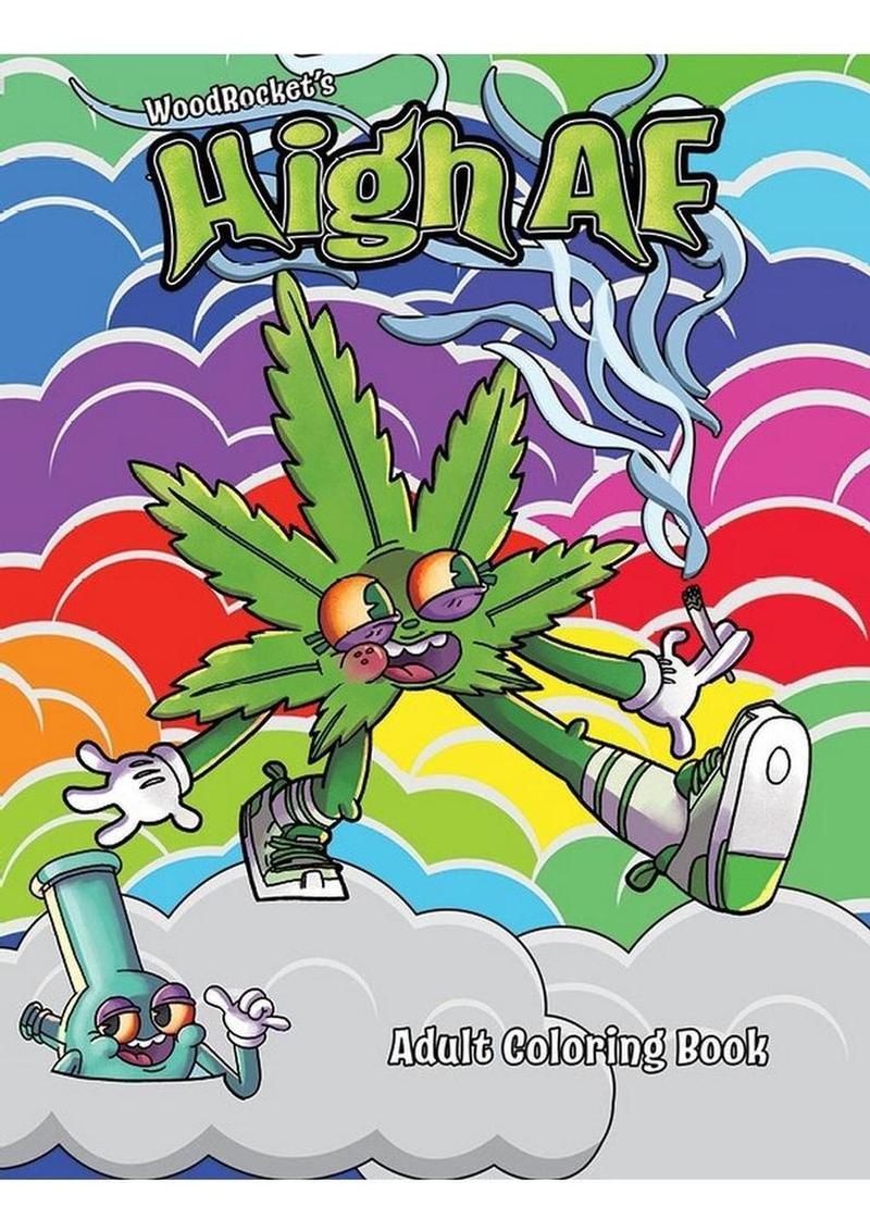 High AF Adult Coloring Book