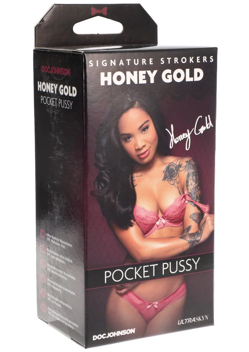 Honey Gold Signature Stroker ULTRASKYN Pocket Pussy - Image 2