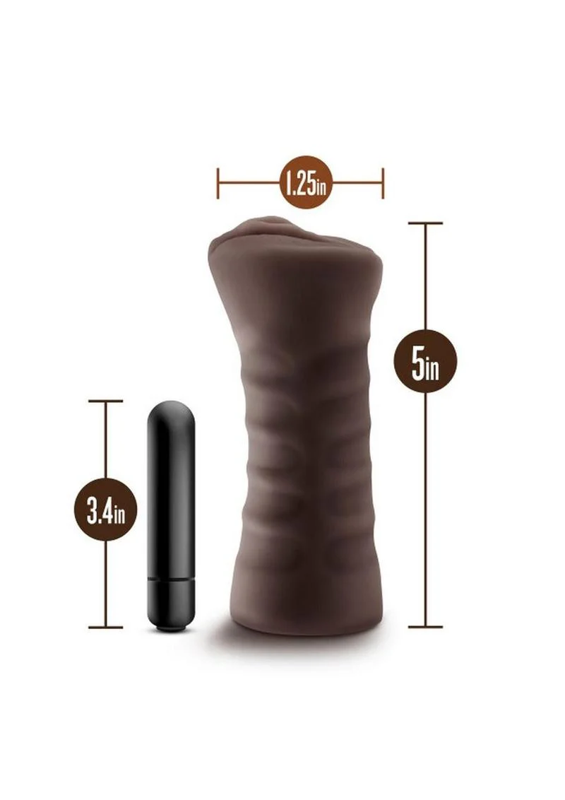Hot Chocolate Brianna Vibrating Masturbator With Bullet Love - Image 3