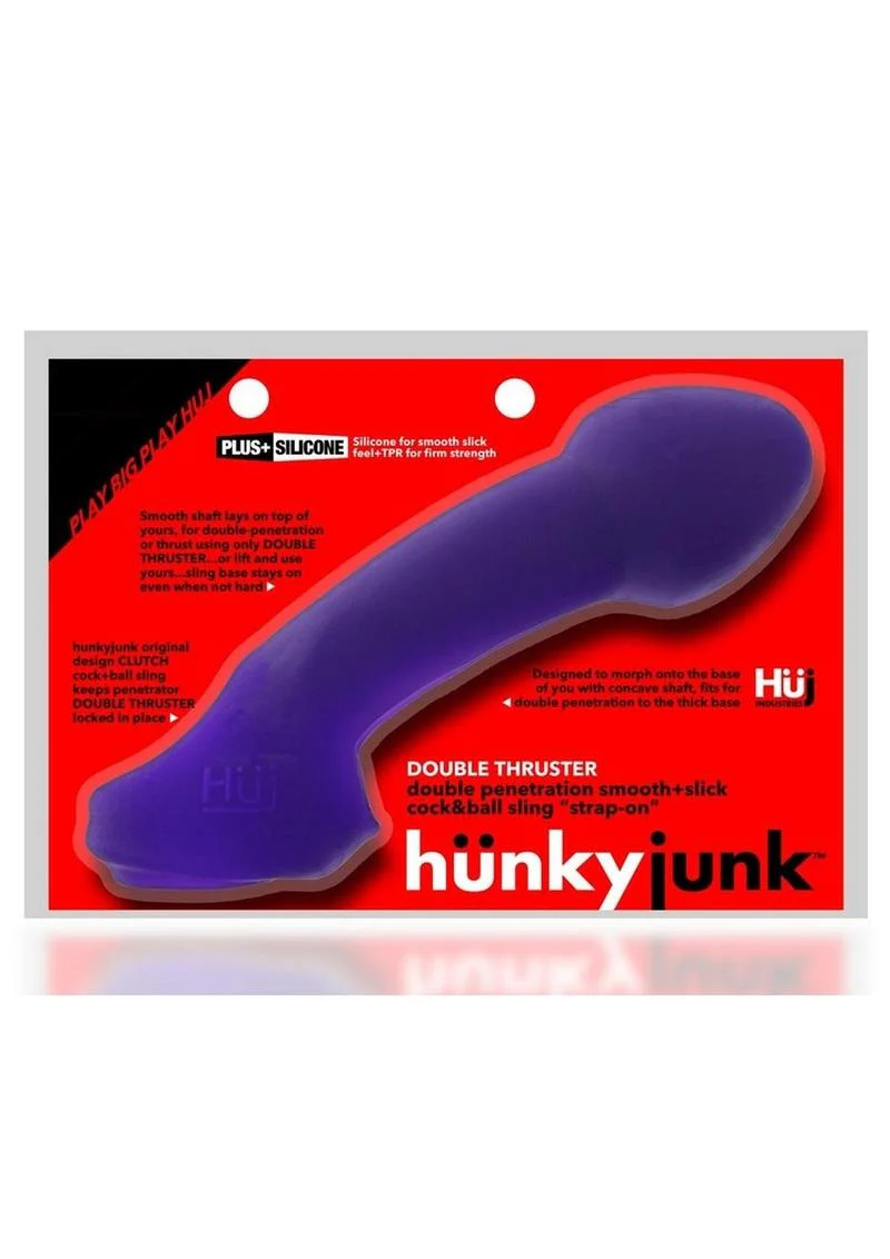 HunkyJunk Double Thruster Textured Double Penetrator Sling - Image 8