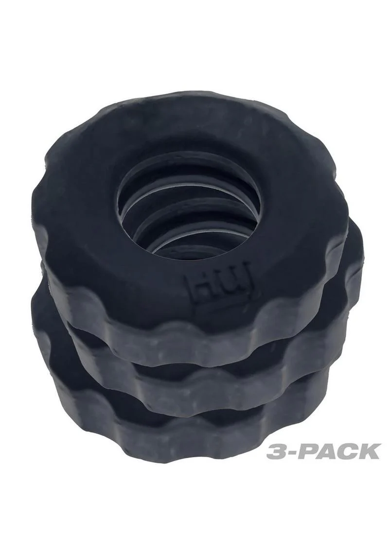 HunkyJunk HUJ Cockrings 3 Pack Flex TPR - Image 10