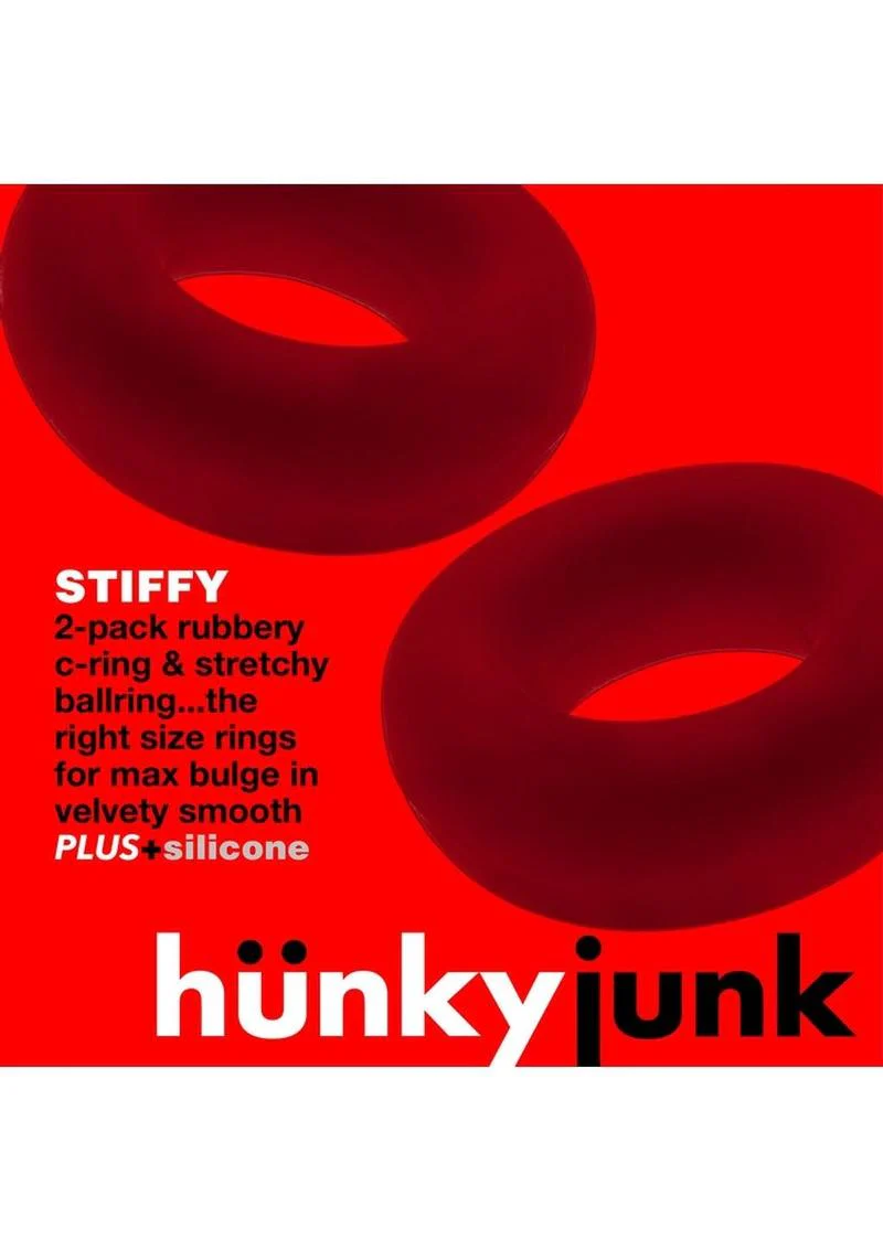 HunkyJunk Stiffy Bulge 2-Pack Silicone Cock Rings - Image 13