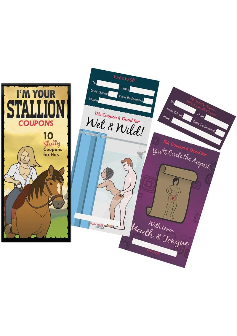 I’m Your Stallion Coupons Slutty Coupons for Her