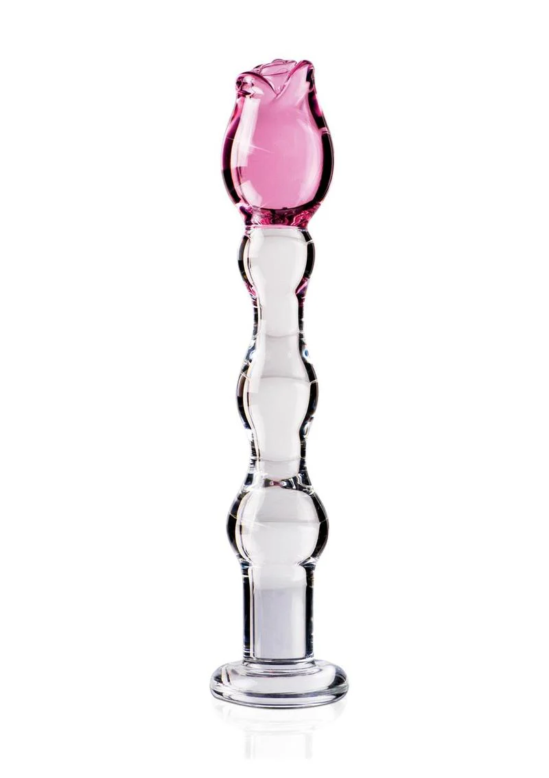 Icicles Ergonomic Shape And Hand Blown Glass Massager