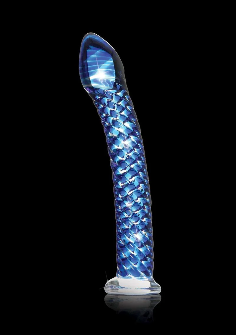 Icicles No. 29 Ribbed Glass G-Spot Temperature Play Dildo - Image 2