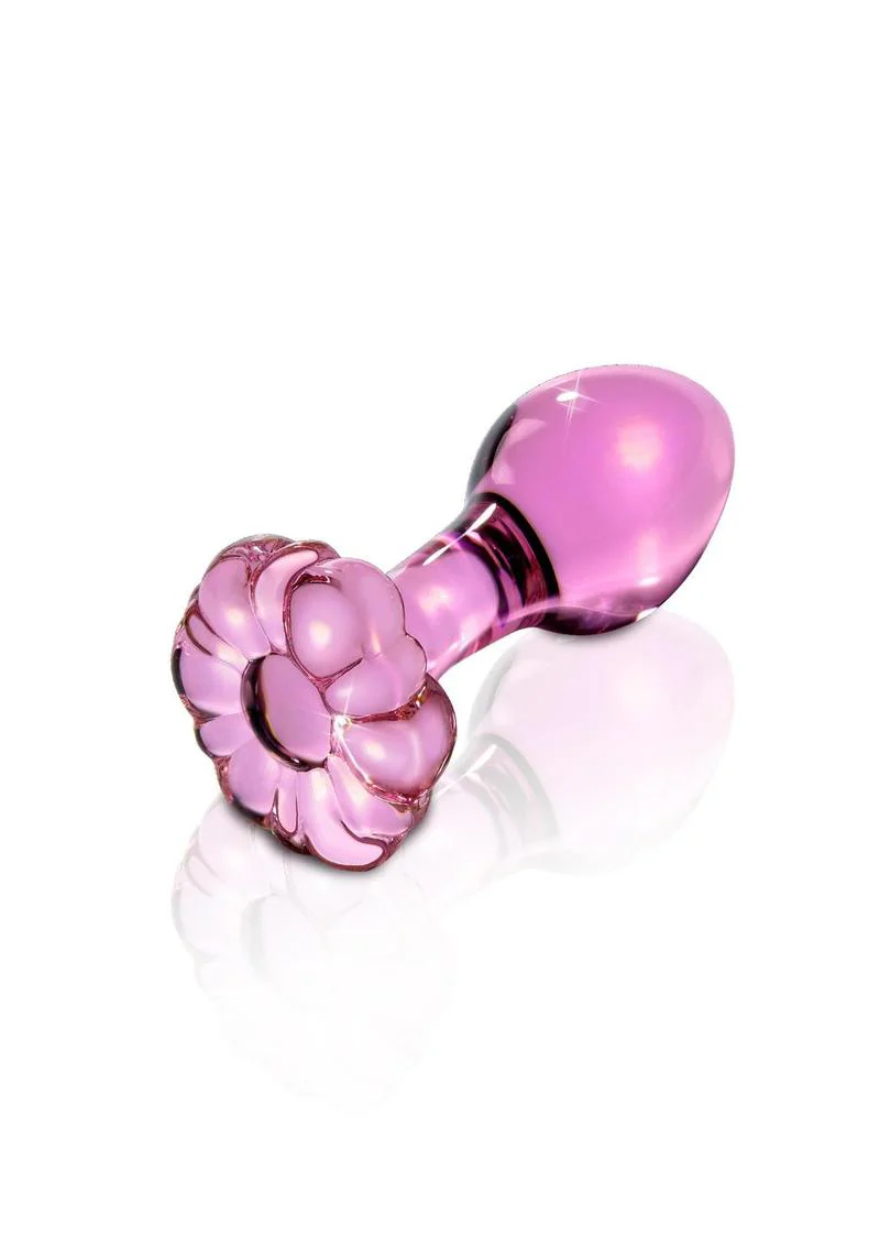 Icicles No. 48 Flower Shaped And Easy to Clean Glass Anal Plug