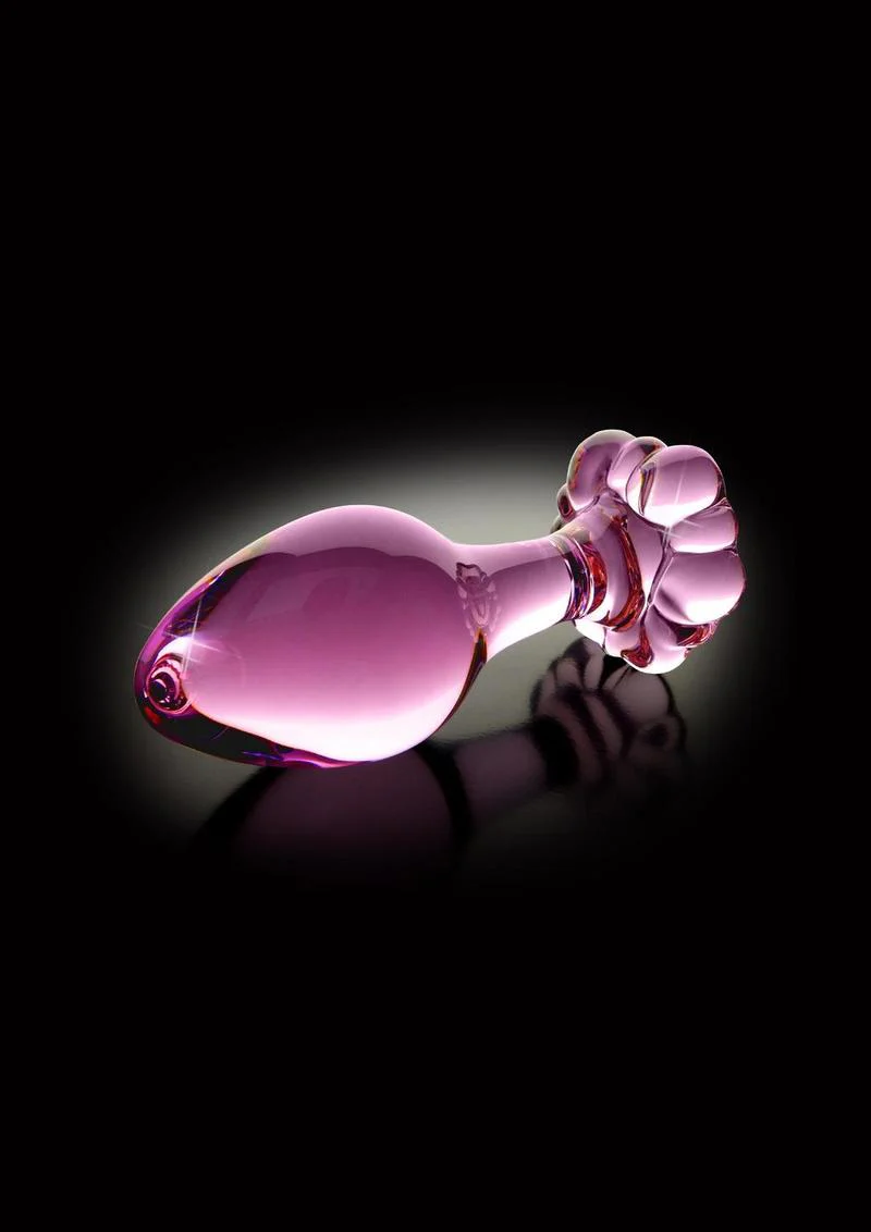 Icicles No. 48 Flower Shaped And Easy to Clean Glass Anal Plug - Image 2