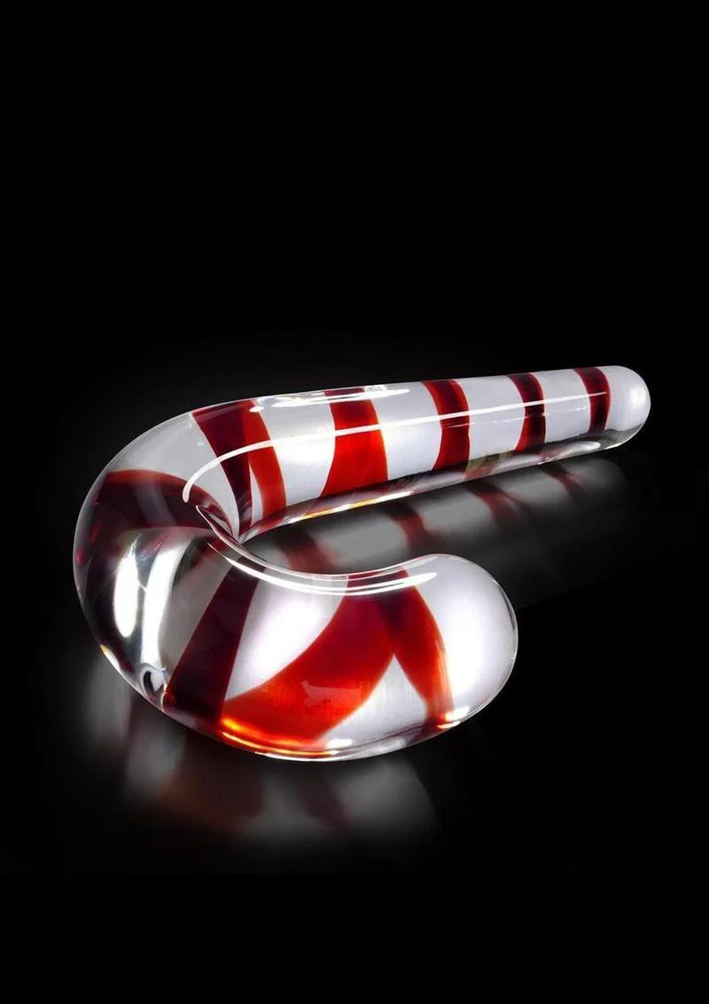Icicles No. 59 Candy Cane Glass Massager Elegant Hand-Blown - Image 2