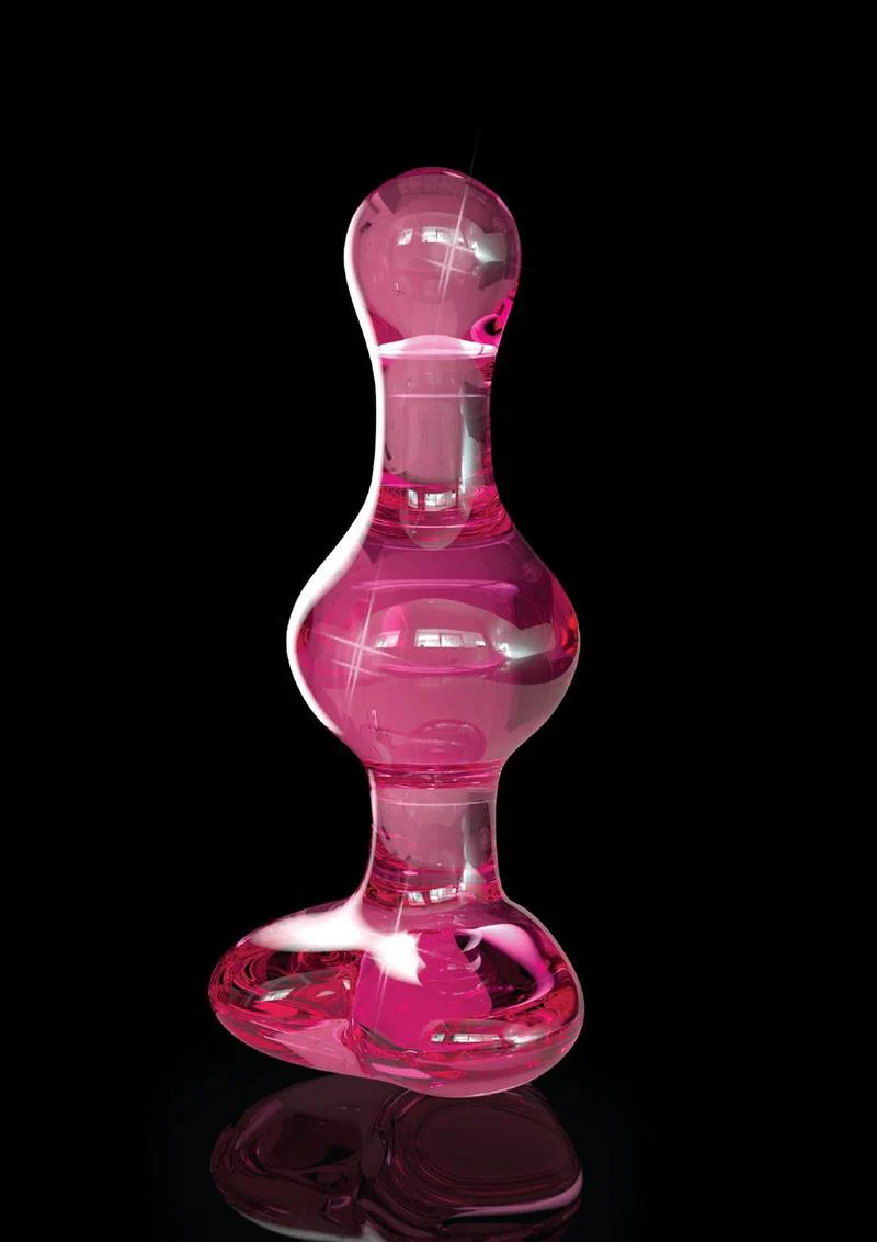 Icicles No. 75 Beaded Heart Shaped Glass Anal Plug