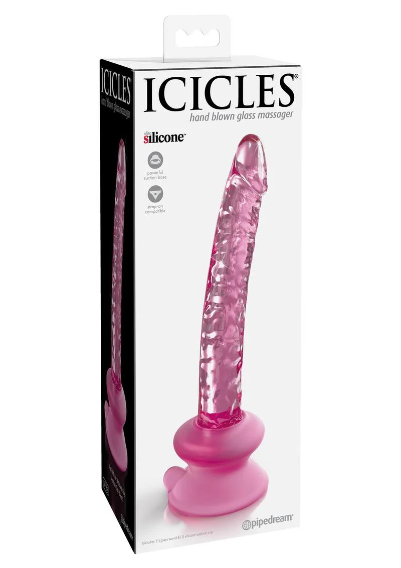 Icicles No. 86 Glass Wand with Bendable Silicone Suction Cup - Image 3